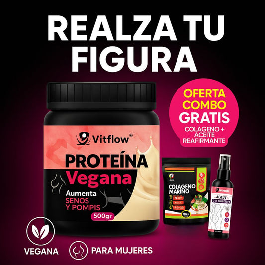 PROTEINA VEGANA +ACEITE REAFIRMANTE+ COLAGENO