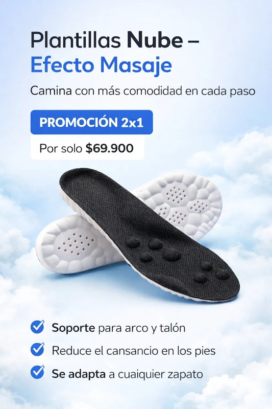 Plantillas acolchadas que reducen impacto en pies, rodillas y espalda| Camina sin dolor todo el día!